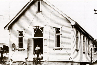 St Heliers Presbyterian Church Auckland on the move, 1924