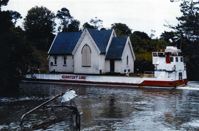 Matakana Church on the move, 1992